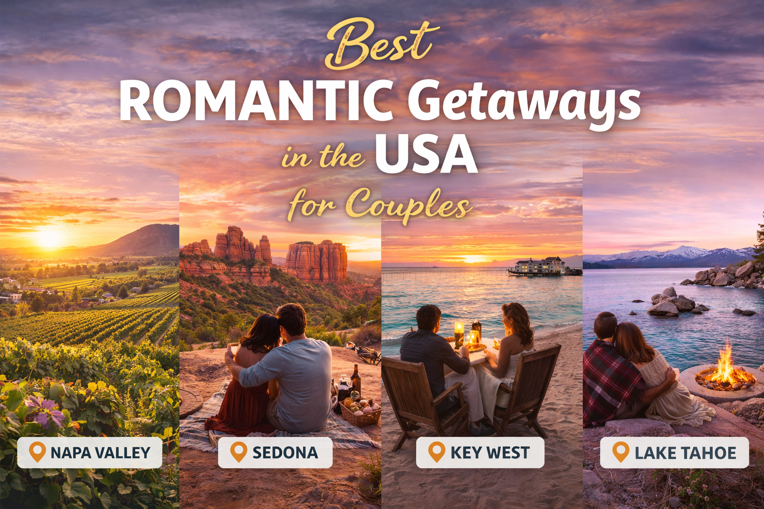 Best Romantic Getaways in the USA for Couples