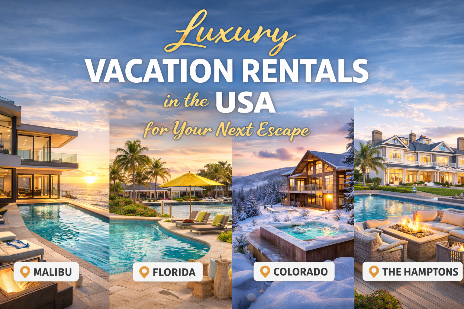 Luxury Vacation Rentals in the USA for Your Next Escape